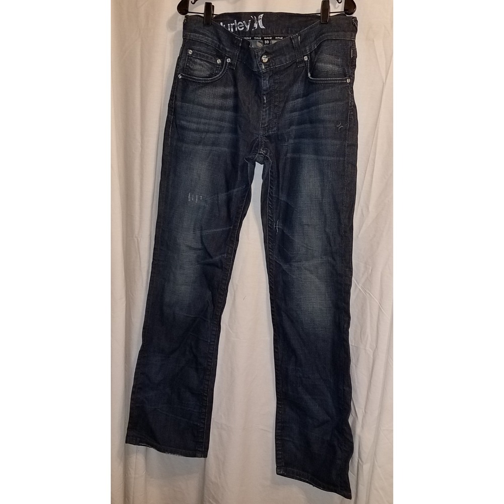 Hurley Jeans Men's Relaxed‎ Fit Dark Wash 33X35
